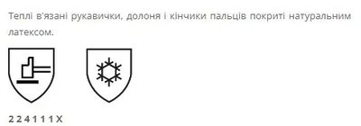Защитные теплые перчатки с покрытием латекс микропена Monte 1201F Фото № 2