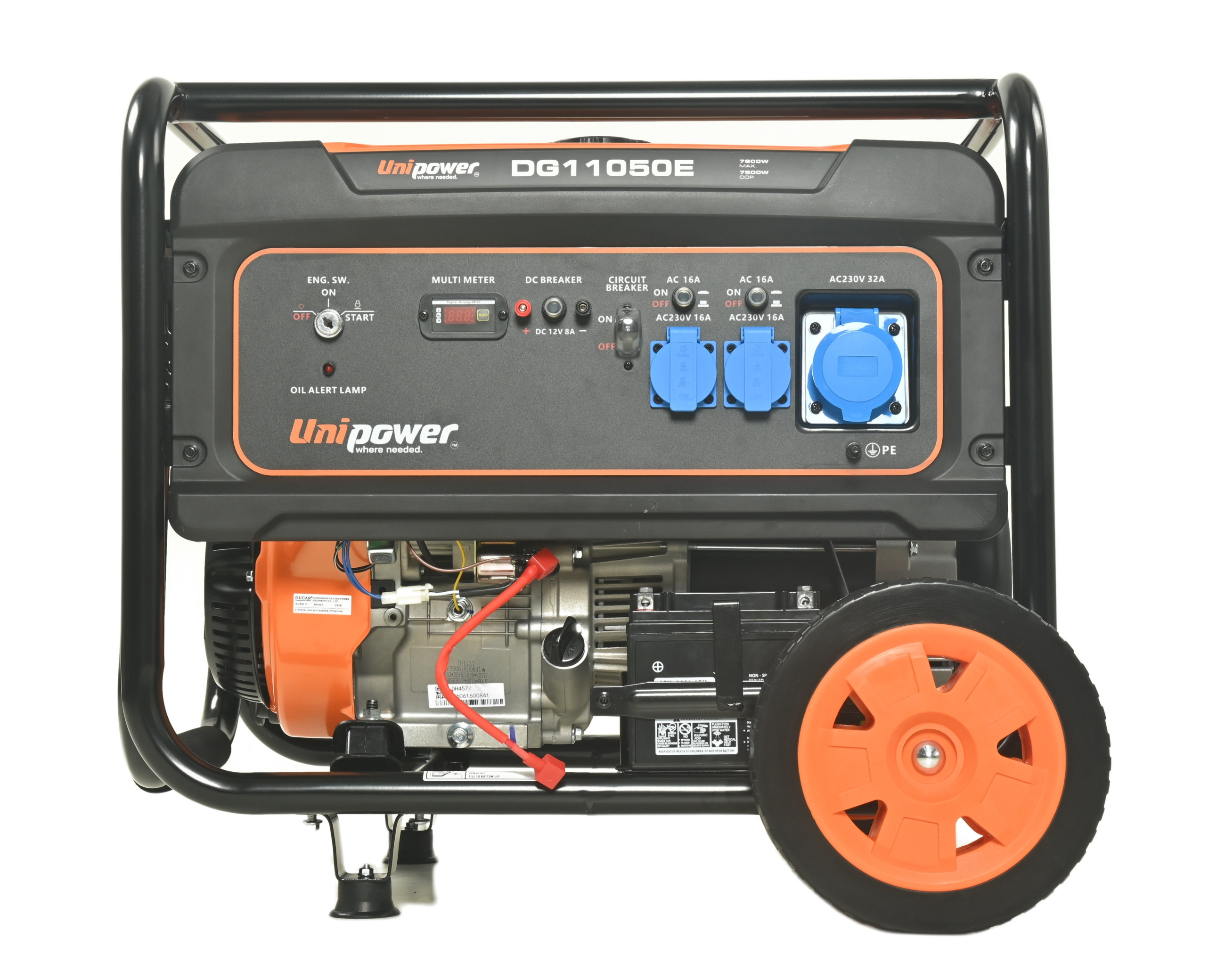 Бензинові - UniCompex Бензиновий генератор UNIPOWER DG11050Е (7.9 кВт)