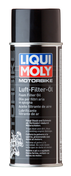 Олива для просочування повітряних фільтрів (спрей) Liqui Moly Motorbike Luft Filter Oil, 0.4л