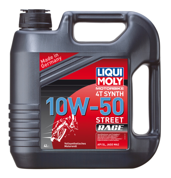 Моторные масла - UniCompex Liqui Moly Motorbike 4T Synth Street Race 10W-50, 4л