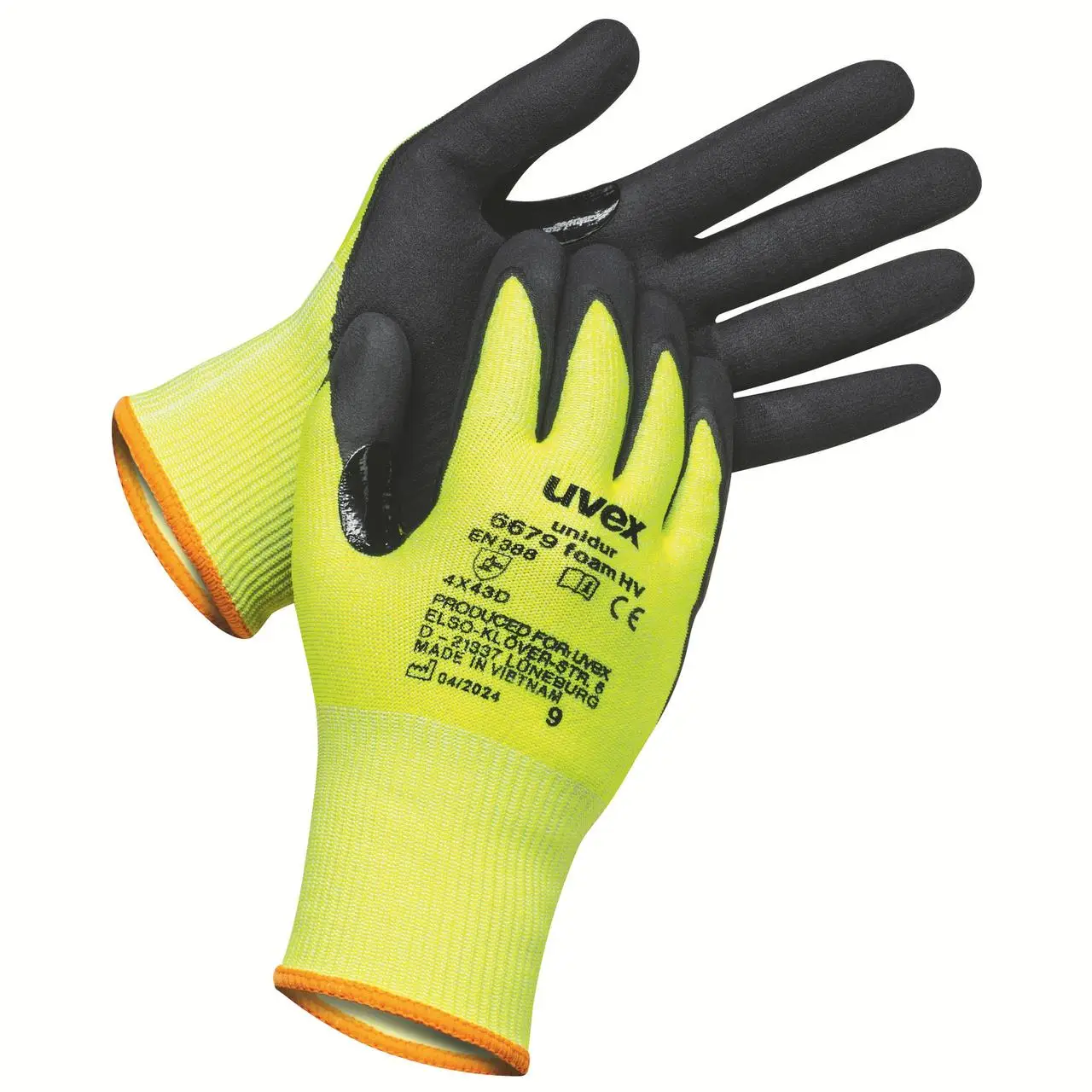Рукавиці - UniCompex Рукавички uvex unidur 6679 foam HV Розмір 08