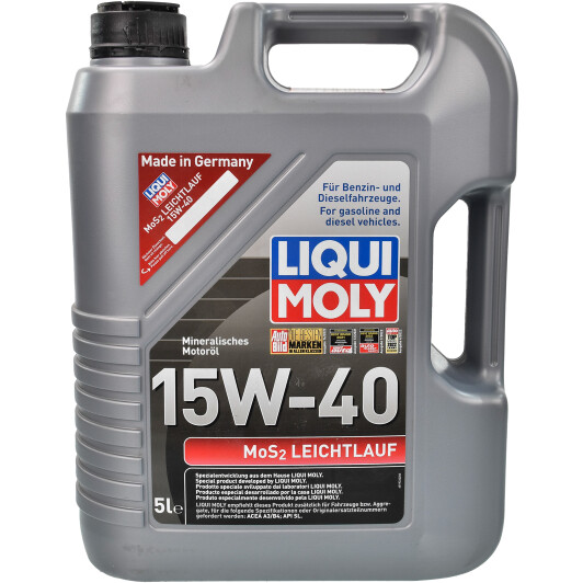 Минеральное масло LIQUI MOLY MoS2 Leichtlauf Super Motoroil SAE 15W-40 5л.