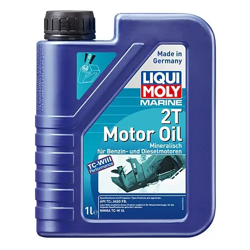 Масло для 2-тактных лодочных моторов LIQUI MOLY marine 2t motor oil 1л.