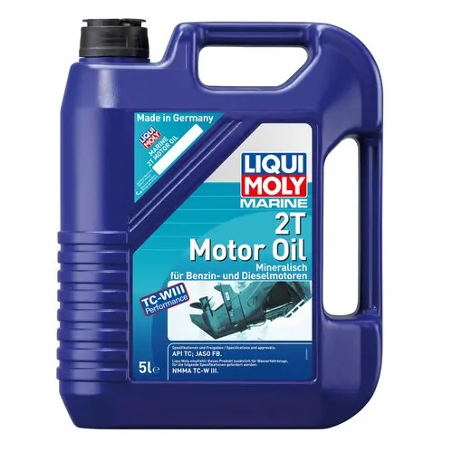 Масло для 2-тактных лодочных моторов LIQUI MOLY MARINE 2T MOTOR OIL 5л.