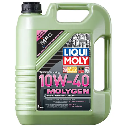 Полусинтетическое моторное масло LIQUI MOLY Molygen New Generation 10W-40 5л.