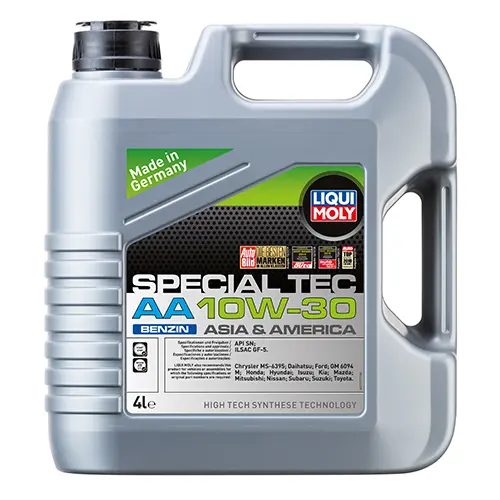 Полусинтетическое моторное масло LIQUI MOLY Special Tec AA Benzin SAE 10W-30 4л.