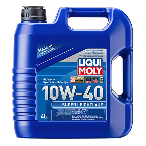 Полусинтетическое моторное масло LIQUI MOLY Super Leichtlauf SAE 10W-40 4л.