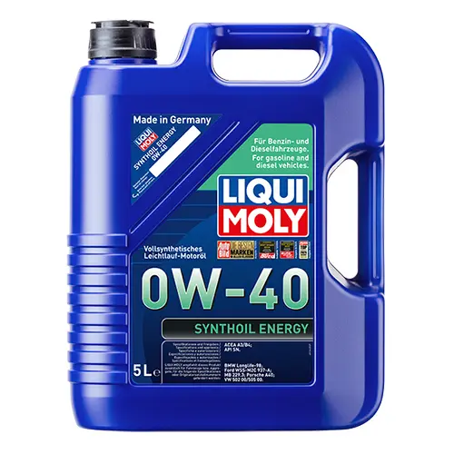 Синтетична моторна олива LIQUI MOLY Synthoil Energy SAE 0W-40 5л.