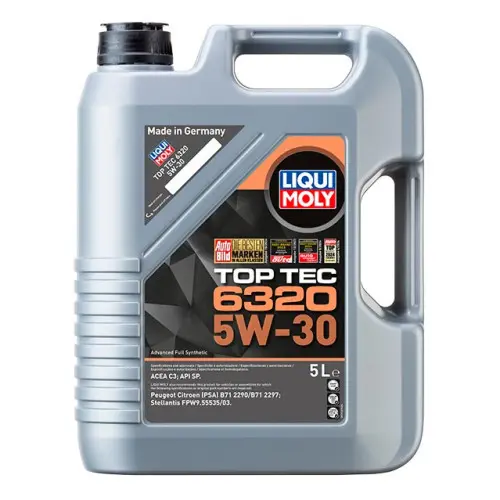 Синтетическое моторное масло LIQUI MOLY Top Tec 6320 SAE 5W-30 5л.