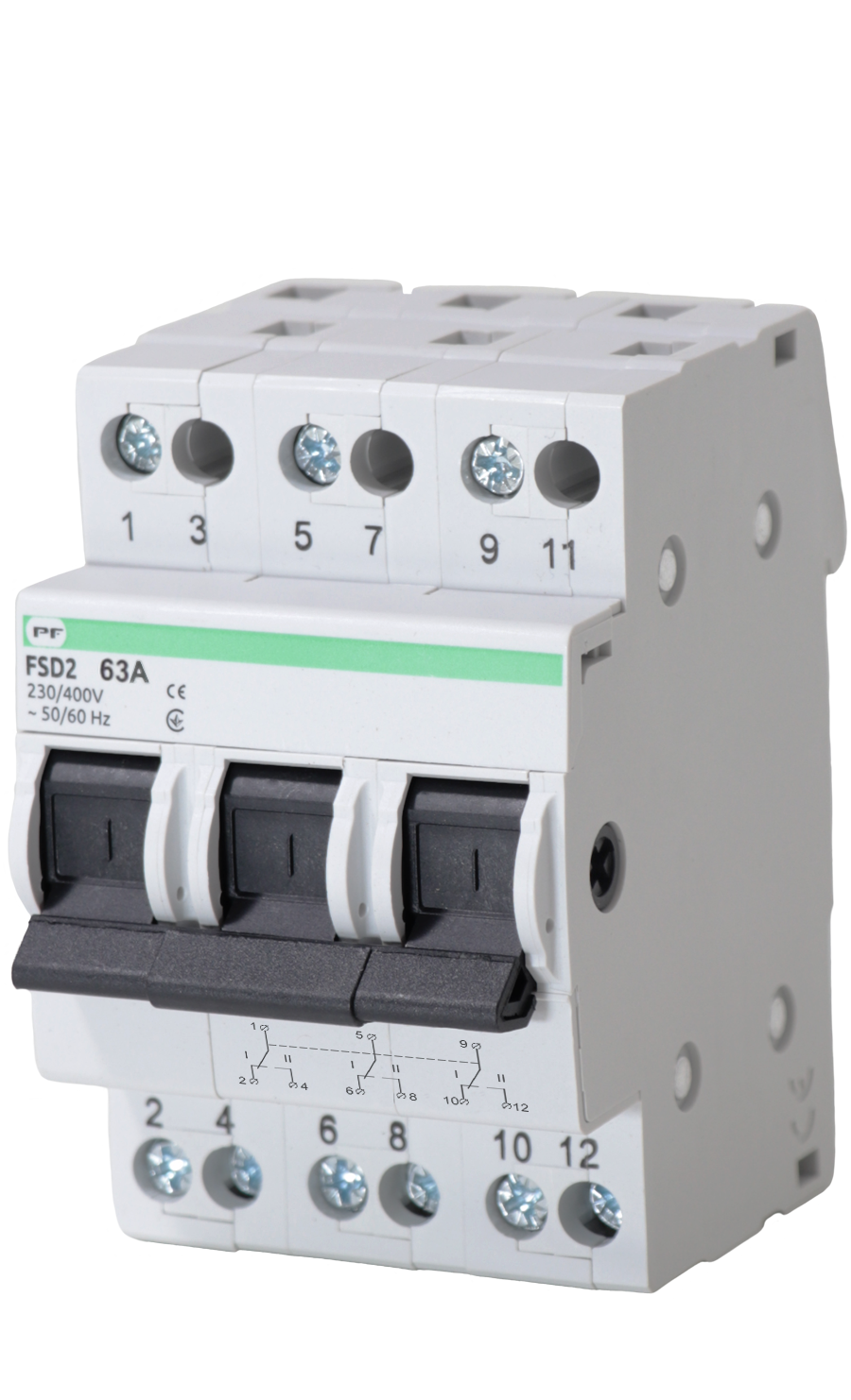 Переключатель нагрузки FSD2 3P 63A 1-0-2