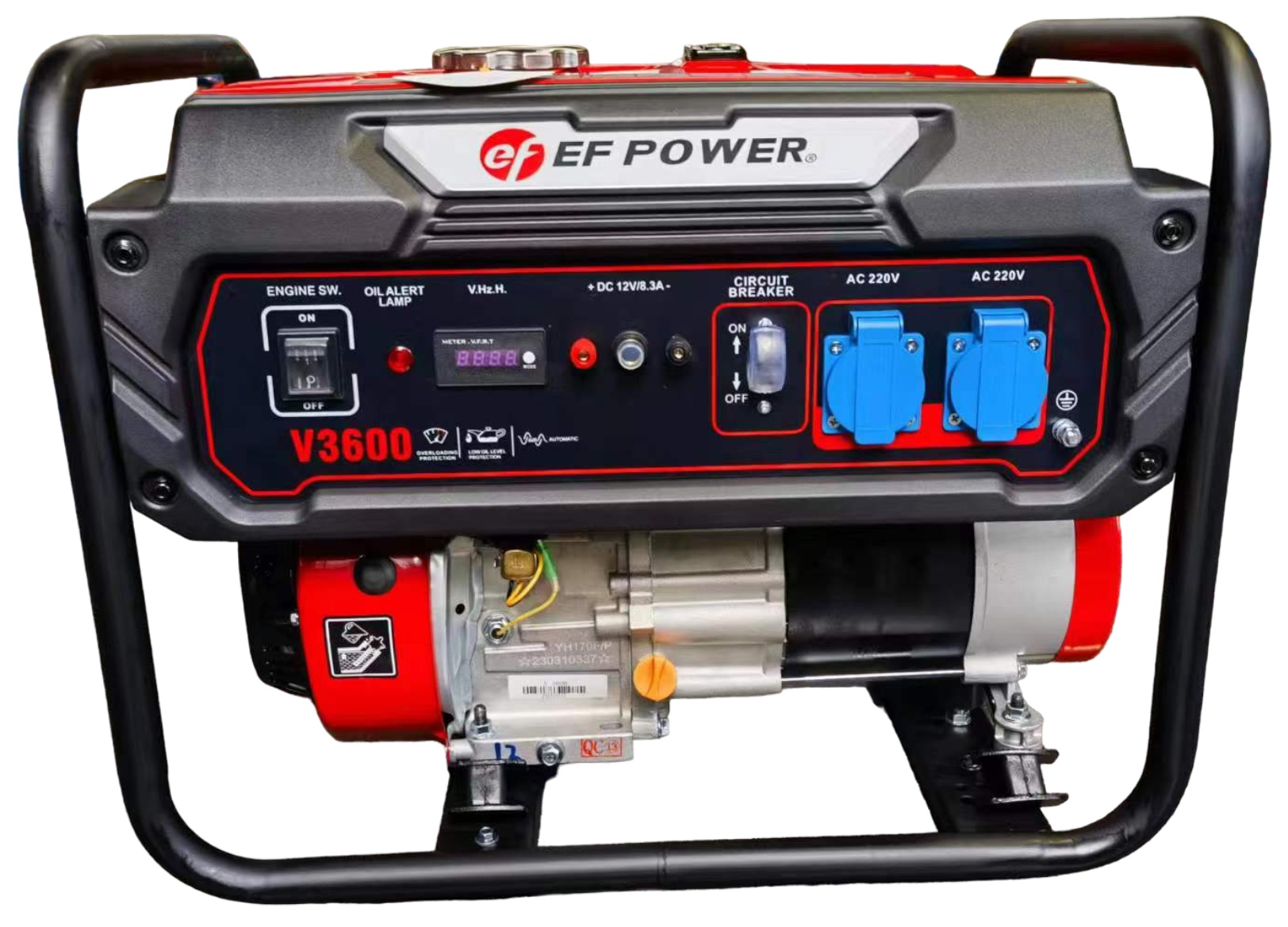 Генератор бензиновий потужністю 3кв (ручний стартер) EF POWER - UniCompex Бензиновий генератор EF POWER V3600 (3.0 кВт)