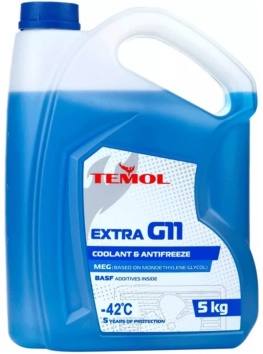 Охлаждающая жидкость TEMOL EXTRA G11 BLUE, 5КГ