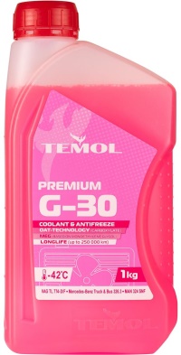 Охолоджуюча рідина TEMOL PREMIUM G-30, 1КГ