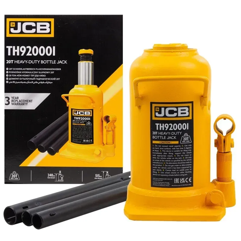 Домкраты - UniCompex Домкрат бутылочный 20т JCB Tools JCB-TH920001