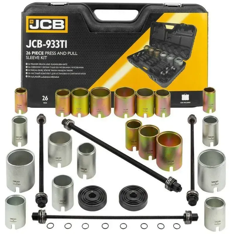 Набор инструментов для замены сайлентблоков, втулок и подшипников 26 ед. JCB Tools JCB-933T1