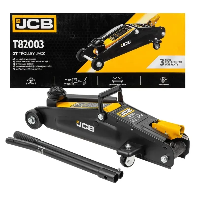 Домкраты - UniCompex Домкрат подкатной гидравлический 2т JCB Tools JCB-T82003