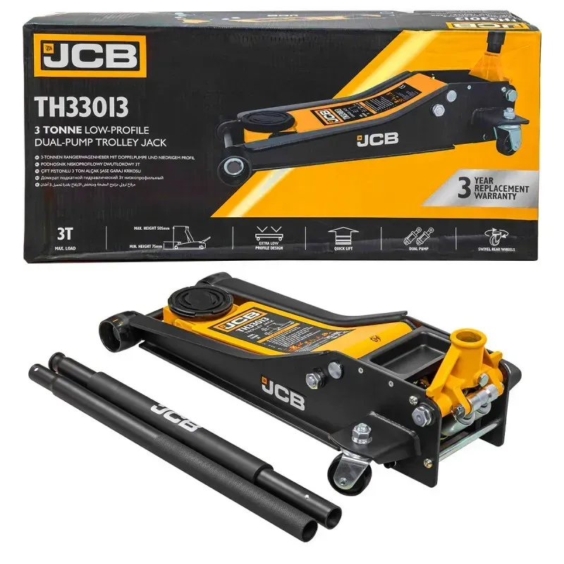 Домкрат підкатний гідравлічний 3т JCB Tools JCB-TH33013