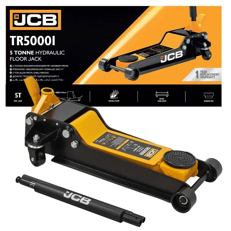 Домкрат підкатний гідравлічний 5т JCB Tools JCB-TR50001