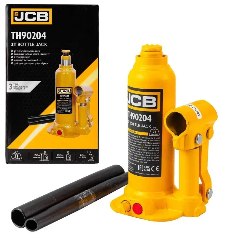 Домкраты - UniCompex Домкрат бутылочный 2т JCB Tools JCB-TH90204
