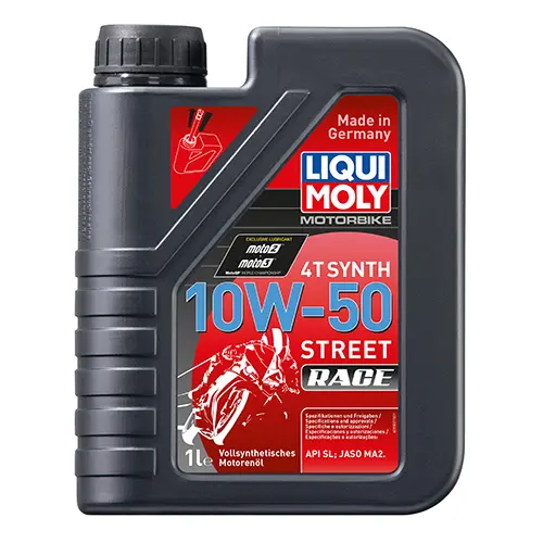 Олива моторна Liqui Moly Motorbike 4T Synth Street Race 10W-50, 1л