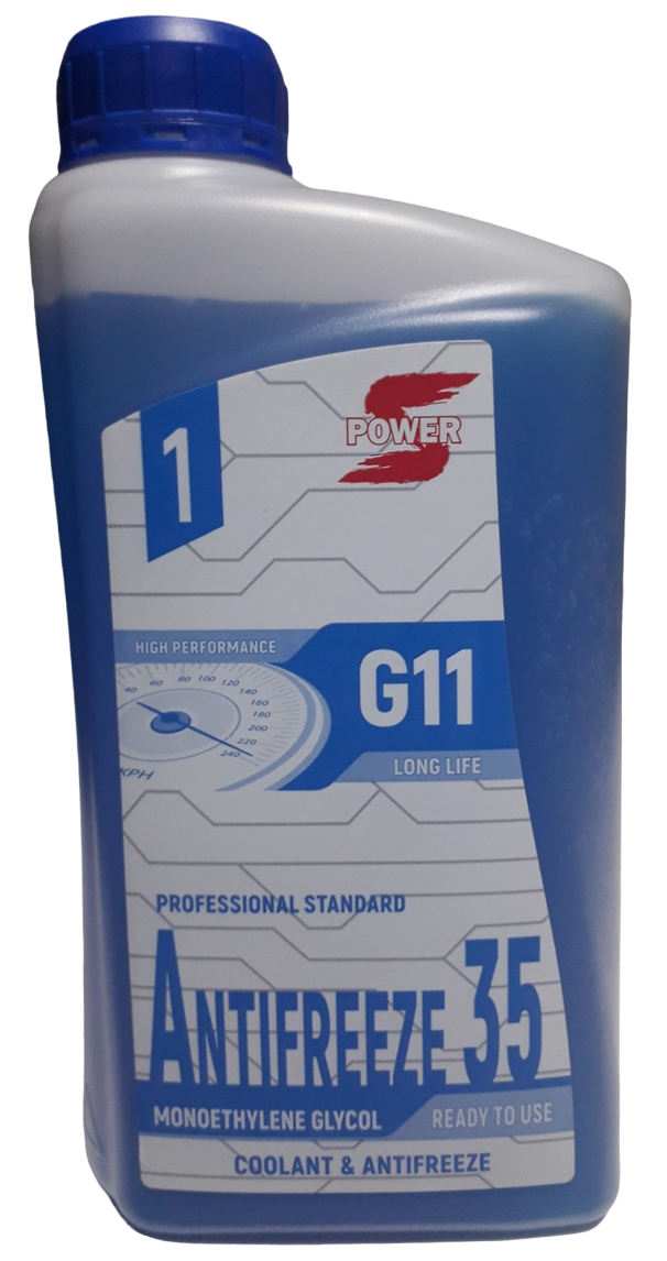 Антифризы - UniCompex Антифриз S-POWER 35 G11 BLUE, 1кг (охлаждающая жидкость)