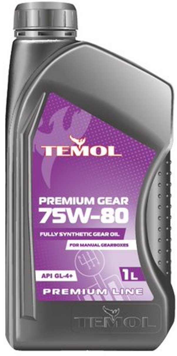 Трансмиссионные масла - UniCompex Масло трансмиссионное TEMOL PREMIUM GEAR 75W-80, 1Л