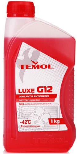 Антифризы - UniCompex Охлаждающая жидкость TEMOL LUXE G12 RED, 1КГ