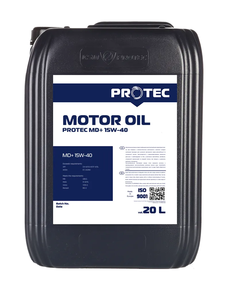 Масло моторное PROTEC MD+ 15W-40 (20 л)