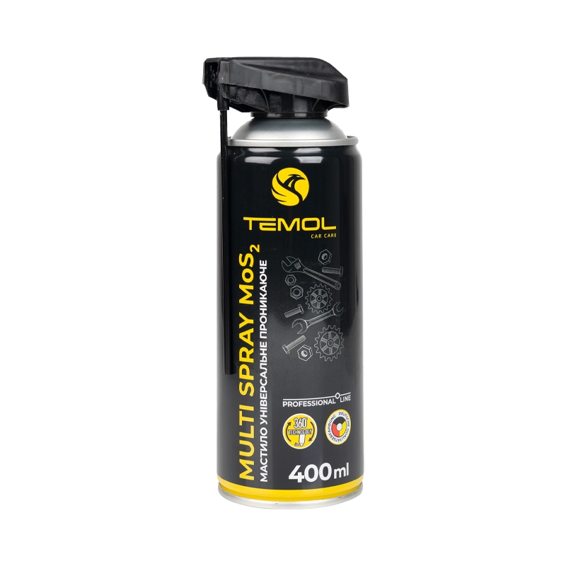 Универсальная проникающая смазка TEMOL MULTI SPRAY MOS2 TML 400 мл